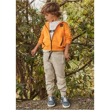 Mayoral Erkek Çocuk Kaykay Tişört Eşofman Takımı 3881 Turuncu