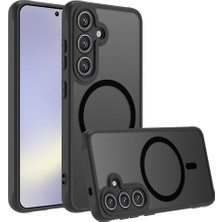 Samsung Galaxy A55 5g Kılıf Için Magsafe Skin-Touch Pc + Tpu Mat Arka Kapak ile Kamera Lens Koruyucu ile Uyumlu (Yurt Dışından)