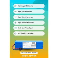 Robo Revive Xiaomi Mi Robot Vacuum Mop 2 Pro Plus 3D Batarya (Yüksek Kapasite) 6400MAH