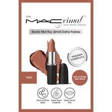 Mac Silky Matte Lipstick Nemlendirme Etkili Yoğun Renk Sağlayan Ruj-YASH 3.5GM