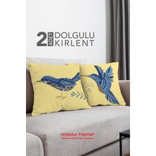 Moda Home Bedding Kırlent,dolgulu Kırlent,baskılı Kırlent,dekorasyon Kırlent(2 Adet) Set5