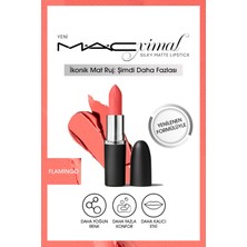 MACximal Silky Matte Lipstick Nemlendirme Etkili Yoğun Renk Sağlayan Ruj - Flamingo