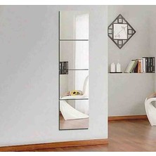 Mirrorss Kare Duvar Dekor Ayna Boy Ayna 4 Parça 30 x 30 Orjinal Cam