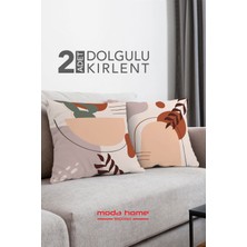 Moda Home Bedding Kırlent,dolgulu Kırlent,baskılı Kırlent,dekorasyon Kırlent(2 Adet) SET11