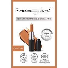MACximal Sleek Satin Lipstick İkonik Saten Bitişli Ruj-CALL IT COZY 3.5GM