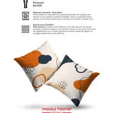 Moda Home Bedding Kırlent,dolgulu Kırlent,baskılı Kırlent,dekorasyon Kırlent(2 Adet) Set8
