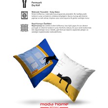 Moda Home Bedding Kırlent,dolgulu Kırlent,baskılı Kırlent,dekorasyon Kırlent(2 Adet) Set7
