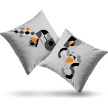 Moda Home Bedding Kırlent,dolgulu Kırlent,baskılı Kırlent,dekorasyon Kırlent(2 Adet) Set9