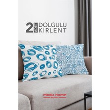 Moda Home Bedding Kırlent,dolgulu Kırlent,baskılı Kırlent,dekorasyon Kırlent(2 Adet) Set3