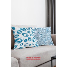 Moda Home Bedding Kırlent,dolgulu Kırlent,baskılı Kırlent,dekorasyon Kırlent(2 Adet) Set3