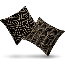 Moda Home Bedding Kırlent,dolgulu Kırlent,baskılı Kırlent,dekorasyon Kırlent(2 Adet) Set4