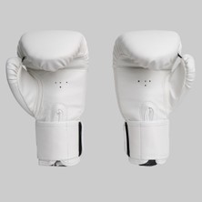 Antifight Basic Beyaz Gold Baskılı Boks Eldiveni