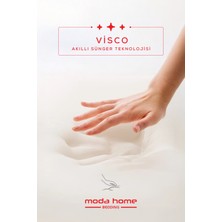 Moda Home Bedding 2 Adet Visco Ortopedik Seyahat Yastığı-Visco Yastık,çıkarılabilir Kılıf, Lüks Seyahat Yastığı Bej
