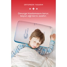 Moda Home Bedding Visco Comfy Çocuk Yastığı Mavi, Visco Yastık, Ortopedik Yastık