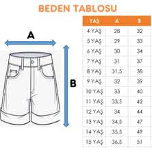 Kız Çocuk Sol Yırtık Kot Şort 2871