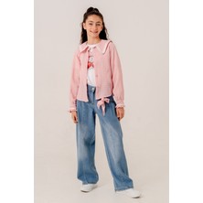 Kız Çocuk Su Taşlı Gömlek T-Shirt Ikili Takım 1805