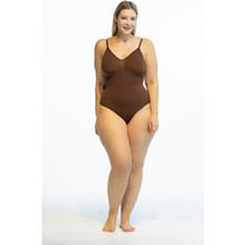 Comfort Seamless Bodysuit Askılı Toparlayıcı Inceltici Karın Giderici Kadın Dikişsiz Korse Shapewear