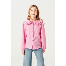 Kız Çocuk Yaka Fırfırlı Gömlek 3144