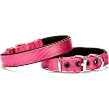 Dokuma Softlu Köpek Boyun Tasması 2 cm x 45 cm Mor