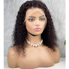 Colezium Gerçek Front Lace Tül Peruk - Kabarık Dalga - Doğal 50-55 cm