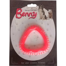 Benny Köpek Oyuncağı Üçgen 8 x 8.5 cm Kırmızı