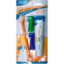 Köpek Diş Macunu ve Diş Fırçası Seti 3 Lü