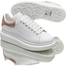 Globalux Mcqueen Women's Sneakers - Sneaker In White/gold - Alexander Mcq Kadın sneaker