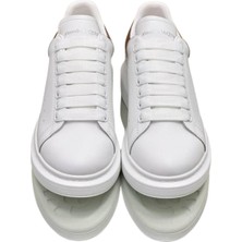 Globalux Mcqueen Women's Sneakers - Sneaker In White/gold - Alexander Mcq Kadın sneaker