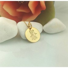 Has Altın Kaplama Ikizler Burcu 925K Kolye