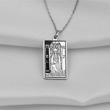 925 Ayar Gümüş Tarot (The High Priestes) Yüksek Rahibe Kolye