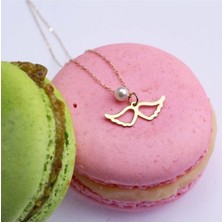 Has Altın Kaplama Melek 925K Kolye