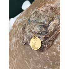 Has Altın Kaplama Kurt 925K Kolye