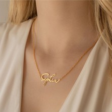 925 Ayar Gümüş Isim Kolye