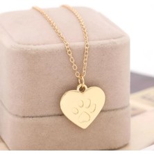 Has Altın Kaplama Pati 925K Kolye