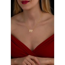 925 Ayar Gümüş Melek Rakamı Kolye