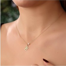 Has Altın Kaplama Melek 925K Kolye