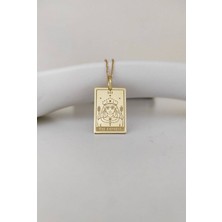 Has Altın Kaplama The Empress Tarot 925K Kolye