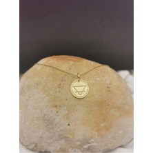 Has Altın Kaplama Toprak Elementi 925K Kolye