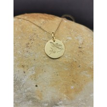 Has Altın Kaplama Işlemeli Eros 925K Kolye