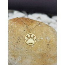 Has Altın Kaplama Pati 925K Kolye