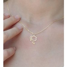 925 Ayar Gümüş Barbie Kolye