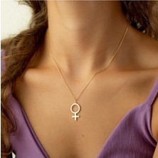 925 Ayar Gümüş Kadın Sembolü Kolye