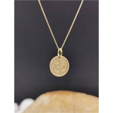 Has Altın Kaplama Tasarım Om 925K Kolye