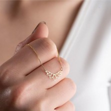925 Ayar Gümüş Tasarım Lotus Kolye