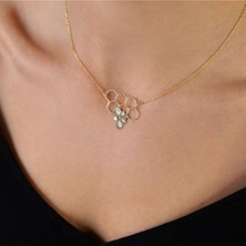 925 Ayar Gümüş Bal Peteği Arı Kolye