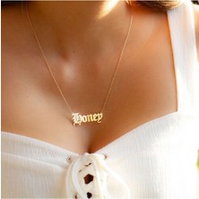 Has Altın Kaplama Honey 925K Kolye