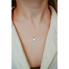 925 Ayar Gümüş Satürn Kolye