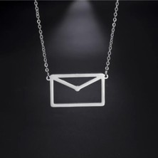 925 Ayar Gümüş Zarf Kolye