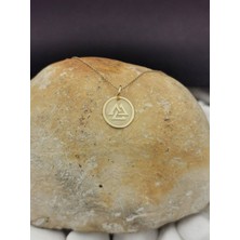 Has Altın Kaplama Viking Sembol 925K Kolye