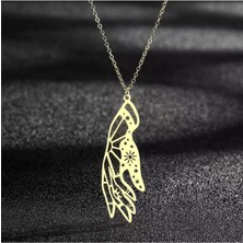 Has Altın Kaplama Özel Tasarım El 925K Kolye